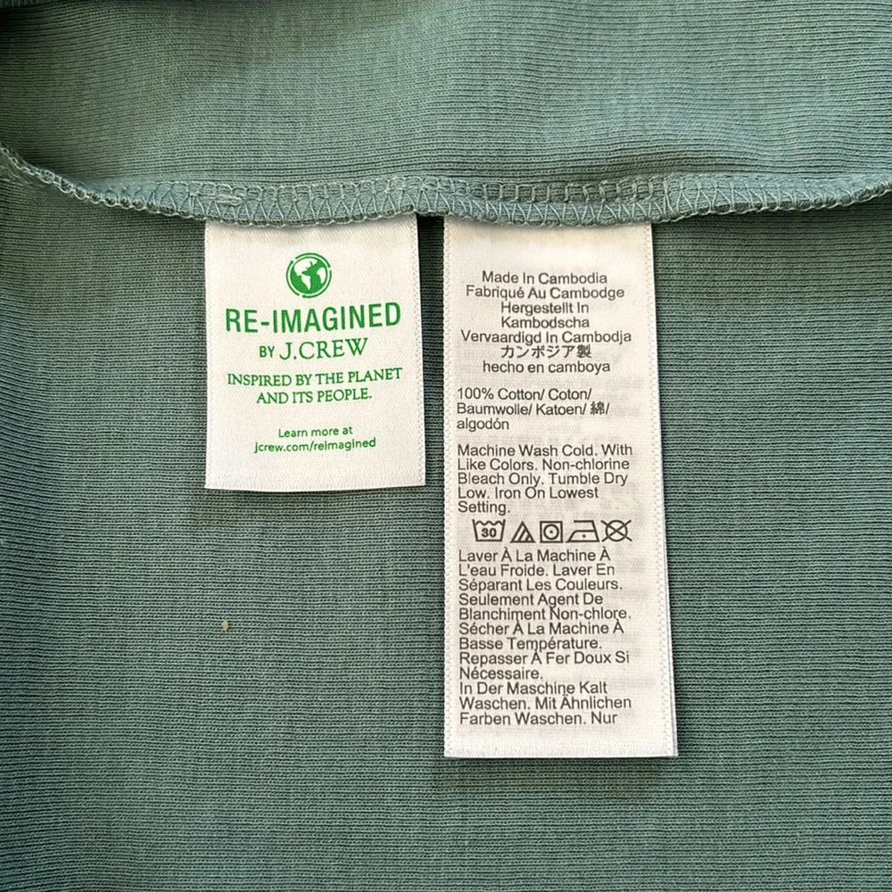 J.Crew Slim perfect T-shirt Green Small - Picture 7 of 9